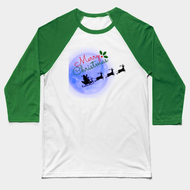 Merry Christmas - Santa Clause Baseball T-Shirt by Christamas Clothing